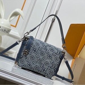 Louis Vuitton Navy Monogram Denim Shoulder Bag